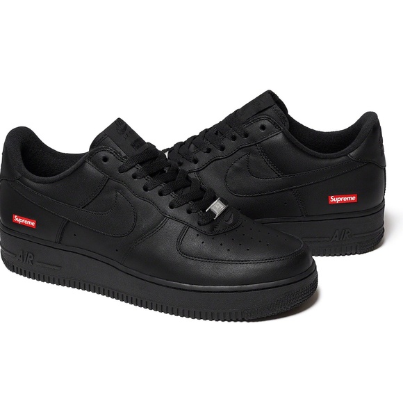Supreme Nike Air Force 1 Black RARE Mens Size 4 / 5.5W Style #CU9225-001 - Picture 1 of 6